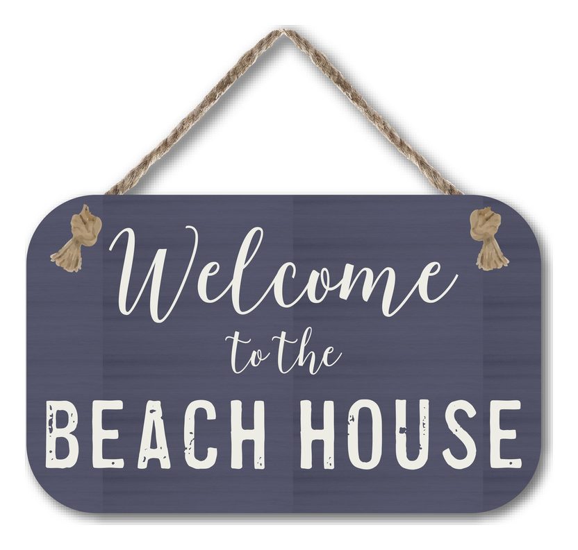 Welcome To The Beach House hanging sign