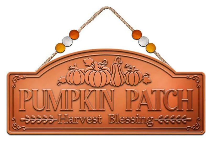 Pumpkin Patch Harvest Blessings sign