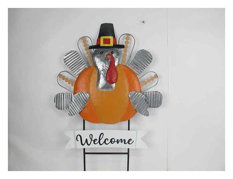Turkey Welcome yard stake