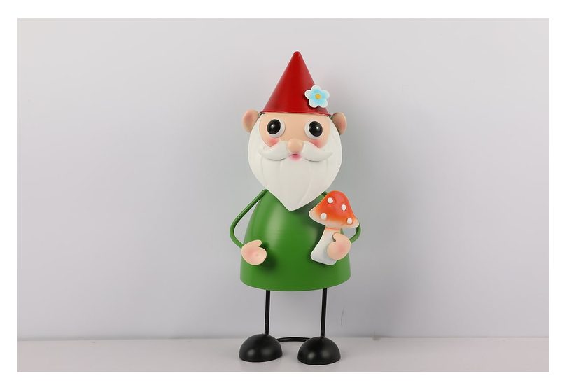 Garden gnome with mushroom